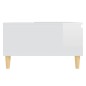vidaXL Mesa de centro madera contrachapada blanco brillo 90x60x35 cm vidaXL Mesa de centro madera contrachapada blanco brillo 90x60x35 cm
