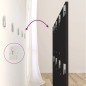 vidaXL Cabecero de cama con mesitas madera contrachapada negro vidaXL Cabecero de cama con mesitas madera contrachapada negro