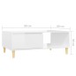 vidaXL Mesa de centro madera contrachapada blanco brillo 90x60x35 cm vidaXL Mesa de centro madera contrachapada blanco brillo 90x60x35 cm