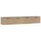 vidaXL Armarios pared 2 uds contrachapada roble Sonoma 100x36,5x35 cm