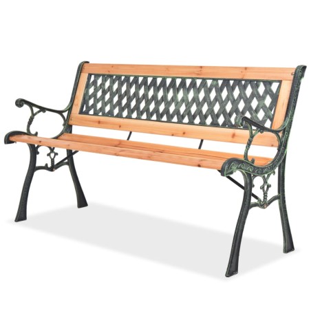 vidaXL Banco de jardín 122 cm de madera