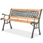 vidaXL Banco de jardín 122 cm de madera vidaXL Banco de jardín 122 cm de madera