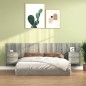 vidaXL Cabecero de cama y mesitas madera contrachapada gris Sonoma vidaXL Cabecero de cama y mesitas madera contrachapada gris Sonoma