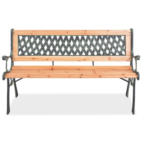 vidaXL Banco de jardín 122 cm de madera