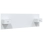 vidaXL Cabecero de cama con mesitas madera contrachapada blanco vidaXL Cabecero de cama con mesitas madera contrachapada blanco