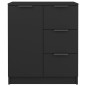 vidaXL Aparadores 2 uds madera contrachapada negro 60x30x70 cm vidaXL Aparadores 2 uds madera contrachapada negro 60x30x70 cm