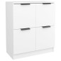 vidaXL Aparadores 2 unidades madera contrachapada blanco 60x30x70 cm vidaXL Aparadores 2 unidades madera contrachapada blanco 60x30x70 cm
