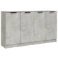 vidaXL Aparadores 2 uds madera contrachapada gris hormigón 60x30x70 cm vidaXL Aparadores 2 uds madera contrachapada gris hormigón 60x30x70 cm