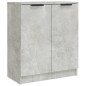 vidaXL Aparadores 2 uds madera contrachapada gris hormigón 60x30x70 cm vidaXL Aparadores 2 uds madera contrachapada gris hormigón 60x30x70 cm