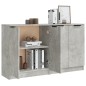 vidaXL Aparadores 2 uds madera contrachapada gris hormigón 60x30x70 cm vidaXL Aparadores 2 uds madera contrachapada gris hormigón 60x30x70 cm