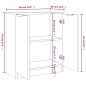 vidaXL Aparadores 2 uds madera contrachapada gris hormigón 60x30x70 cm vidaXL Aparadores 2 uds madera contrachapada gris hormigón 60x30x70 cm