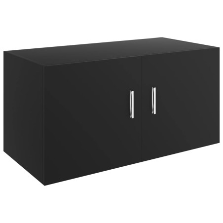 vidaXL Armario de pared madera contrachapada negro 80x39x40 cm