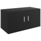 vidaXL Armario de pared madera contrachapada negro 80x39x40 cm