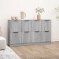 vidaXL Aparadores 2 uds madera contrachapada gris Sonoma 60x30x70 cm vidaXL Aparadores 2 uds madera contrachapada gris Sonoma 60x30x70 cm