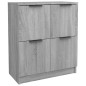 vidaXL Aparadores 2 uds madera contrachapada gris Sonoma 60x30x70 cm vidaXL Aparadores 2 uds madera contrachapada gris Sonoma 60x30x70 cm