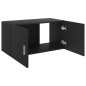 vidaXL Armario de pared madera contrachapada negro 80x39x40 cm