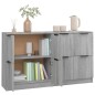 vidaXL Aparadores 2 uds madera contrachapada gris Sonoma 60x30x70 cm vidaXL Aparadores 2 uds madera contrachapada gris Sonoma 60x30x70 cm