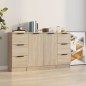 vidaXL Aparadores 3 piezas madera contrachapada color roble sonoma vidaXL Aparadores 3 piezas madera contrachapada color roble sonoma