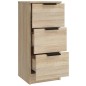 vidaXL Aparadores 3 piezas madera contrachapada color roble sonoma vidaXL Aparadores 3 piezas madera contrachapada color roble sonoma