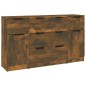 vidaXL Set de aparador 3 piezas madera contrachapada roble ahumado vidaXL Set de aparador 3 piezas madera contrachapada roble ahumado