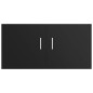 vidaXL Armario de pared madera contrachapada negro 80x39x40 cm