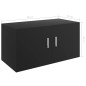 vidaXL Armario de pared madera contrachapada negro 80x39x40 cm