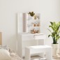 vidaXL Tocador con espejo blanco 74,5x40x141 cm vidaXL Tocador con espejo blanco 74,5x40x141 cm