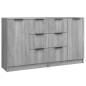 vidaXL Aparadores 2 uds madera contrachapada gris Sonoma 60x30x70 cm vidaXL Aparadores 2 uds madera contrachapada gris Sonoma 60x30x70 cm