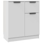 vidaXL Aparadores 2 uds madera contrachapada blanco 60x30x70 cm vidaXL Aparadores 2 uds madera contrachapada blanco 60x30x70 cm