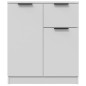 vidaXL Aparadores 2 uds madera contrachapada blanco 60x30x70 cm vidaXL Aparadores 2 uds madera contrachapada blanco 60x30x70 cm
