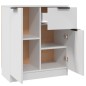 vidaXL Aparadores 2 uds madera contrachapada blanco 60x30x70 cm vidaXL Aparadores 2 uds madera contrachapada blanco 60x30x70 cm