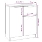 vidaXL Aparadores 2 uds madera contrachapada blanco 60x30x70 cm vidaXL Aparadores 2 uds madera contrachapada blanco 60x30x70 cm