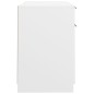 vidaXL Escritorio con armario lateral madera contrachapada blanco vidaXL Escritorio con armario lateral madera contrachapada blanco