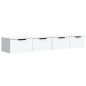 vidaXL Armarios de pared 2 unidades contrachapada blanco 68x30x20 cm vidaXL Armarios de pared 2 unidades contrachapada blanco 68x30x20 cm