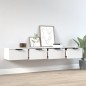 vidaXL Armarios de pared 2 unidades contrachapada blanco 68x30x20 cm vidaXL Armarios de pared 2 unidades contrachapada blanco 68x30x20 cm