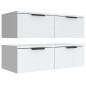 vidaXL Armarios de pared 2 unidades contrachapada blanco 68x30x20 cm vidaXL Armarios de pared 2 unidades contrachapada blanco 68x30x20 cm