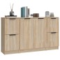 vidaXL Aparadores 3 piezas madera contrachapada color roble sonoma vidaXL Aparadores 3 piezas madera contrachapada color roble sonoma