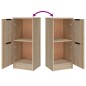vidaXL Aparadores 3 piezas madera contrachapada color roble sonoma vidaXL Aparadores 3 piezas madera contrachapada color roble sonoma