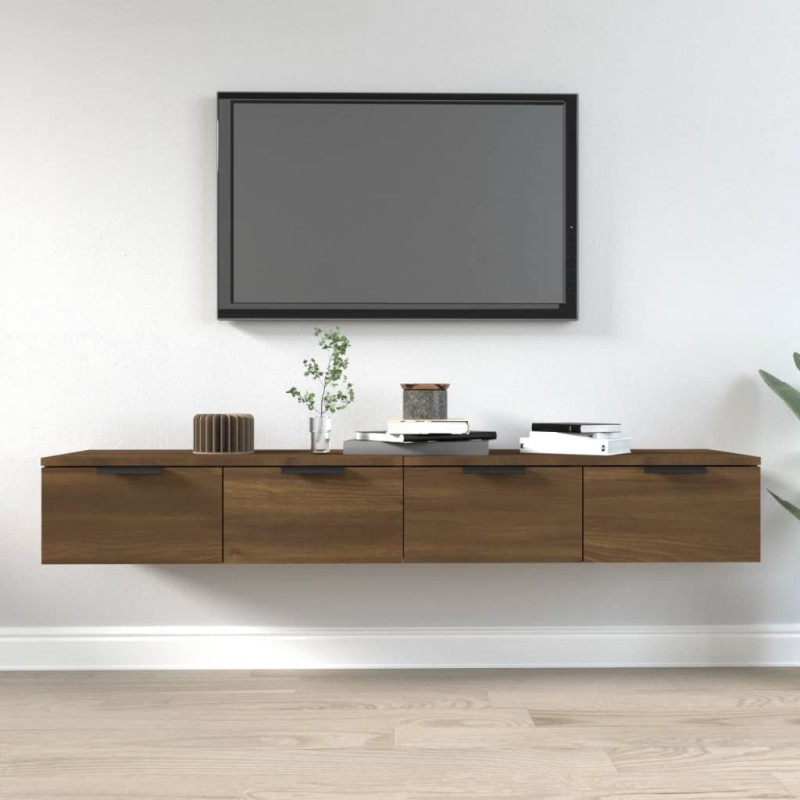vidaXL Armarios de pared 2 uds contrachapada marrón roble 68x30x20 cm vidaXL Armarios de pared 2 uds contrachapada marrón roble 68x30x20 cm