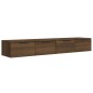 vidaXL Armarios de pared 2 uds contrachapada marrón roble 68x30x20 cm vidaXL Armarios de pared 2 uds contrachapada marrón roble 68x30x20 cm