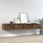 vidaXL Armarios de pared 2 uds contrachapada marrón roble 68x30x20 cm vidaXL Armarios de pared 2 uds contrachapada marrón roble 68x30x20 cm