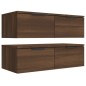 vidaXL Armarios de pared 2 uds contrachapada marrón roble 68x30x20 cm vidaXL Armarios de pared 2 uds contrachapada marrón roble 68x30x20 cm