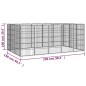 vidaXL Jaula perros 16 paneles acero recubierto polvo negro 50x100 cm vidaXL Jaula perros 16 paneles acero recubierto polvo negro 50x100 cm