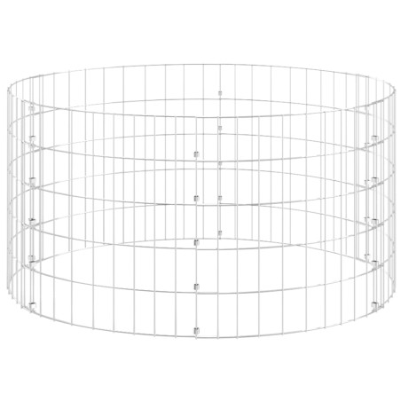 vidaXL Compostador de jardín acero galvanizado Ø100x50 cm