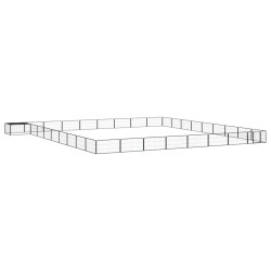 vidaXL Jaula perros 36 paneles acero recubierto polvo negro 100x50 cm