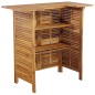 vidaXL Juego muebles de bar para jardín 5 pzas madera maciza de acacia