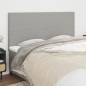 vidaXL Cabeceros 4 unidades de tela gris claro 80x5x78/88 cm vidaXL Cabeceros 4 unidades de tela gris claro 80x5x78/88 cm