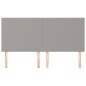 vidaXL Cabeceros 4 unidades de tela gris claro 80x5x78/88 cm vidaXL Cabeceros 4 unidades de tela gris claro 80x5x78/88 cm