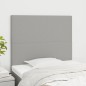 vidaXL Cabeceros 2 unidades de tela gris claro 80x5x78/88 cm vidaXL Cabeceros 2 unidades de tela gris claro 80x5x78/88 cm