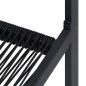 vidaXL Sillas de jardín 2 unidades ratán de PVC negro vidaXL Sillas de jardín 2 unidades ratán de PVC negro